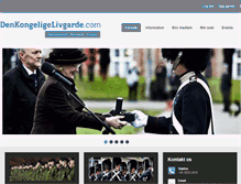 Tablet Screenshot of denkongeligelivgarde.com